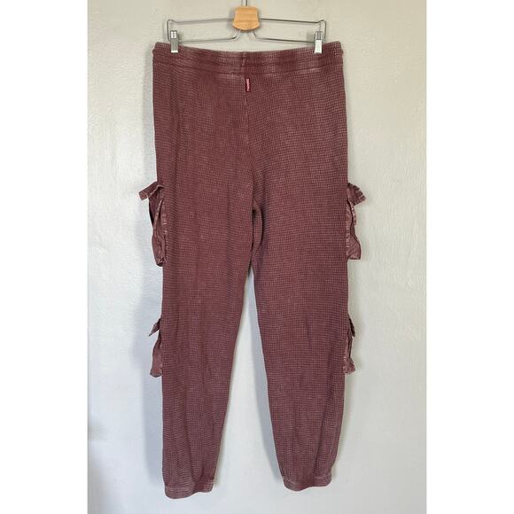 Hard Tail Forever Pants Women Size XL Pink Cargo Joggers Waffle Grunge Gorpcore - Picture 2 of 12